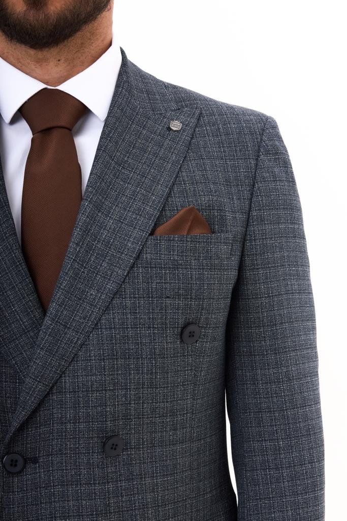 Костюм MAZALTOVMAN 2-ка премиум Серый в клетку