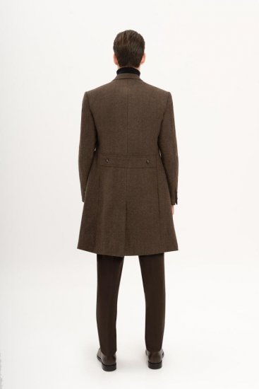 Пальто MAZALTOVMAN Двубортное премиум Коричневое