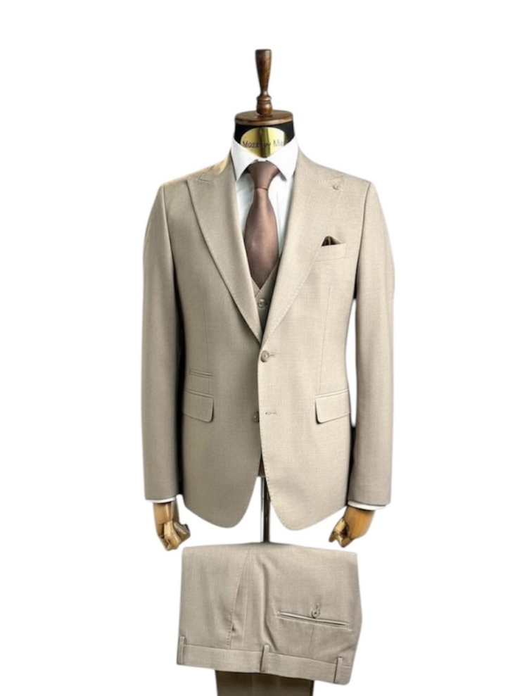 Костюм MAZALTOVMAN 3-ка премиум Темно-бежевый