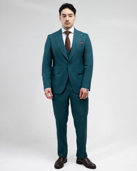 Стильный костюм-тройка MAZALTOVMAN зеленый