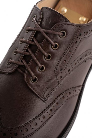 Дерби MAZALTOVMAN Коричневые брогированные