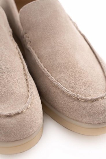 Лоферы MAZALTOVMAN Бежевые из замши