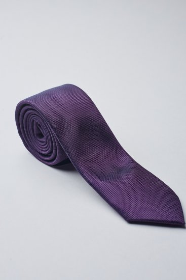 Мужской галстук Фиолетовый фактурный
