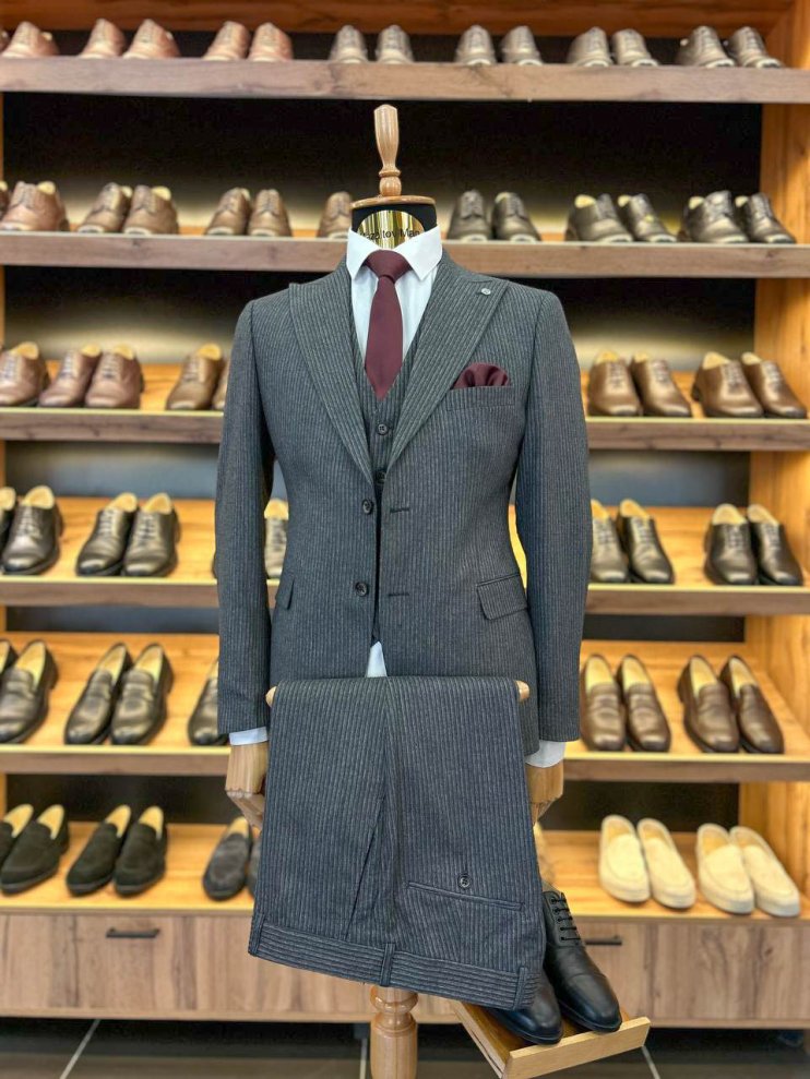 Костюм ЕРН 3-ка Серый в полоску