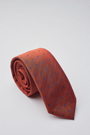 Мужской галстук Оранжевый с вкраплениями