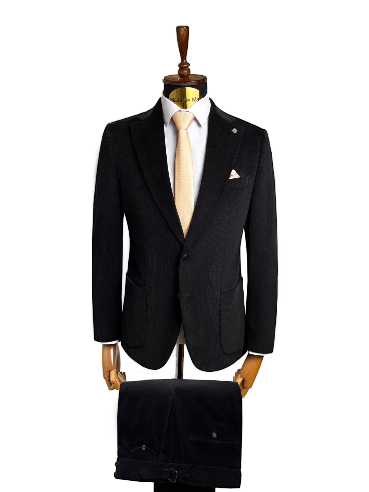 Костюм MAZALTOVMAN 2-ка премиум Черный велюр