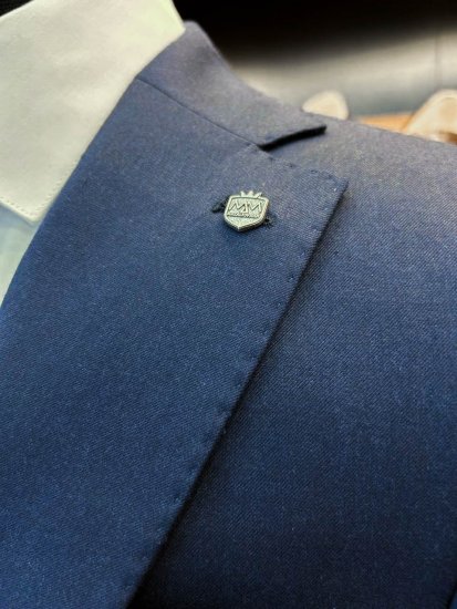 Костюм MAZALTOVMAN 3-ка премиум Синий фактурный