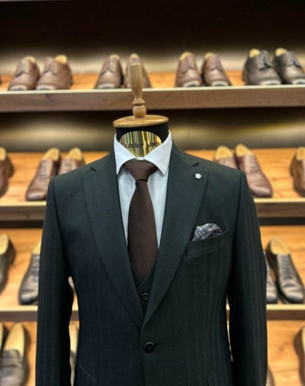 Костюм MAZALTOVMAN 3-ка премиум Зеленый в елочку